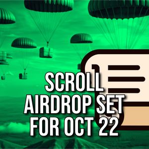 Scroll to Airdrop SCR Tokens on October 22