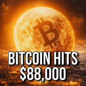 Crypto Market Cap Crosses $3 Trillion as Bitcoin Surges 9% to $88,000