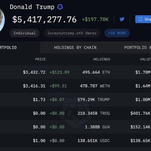 Donald Trump Holds Over $5.4M in Crypto, Largest by a U.S. President, with Ethereum as Top Asset