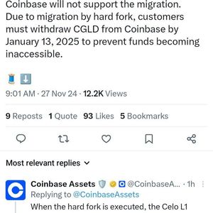 Coinbase Faces Backlash Over Rejection of Celo's Layer 2 Migration; Token Price Falls