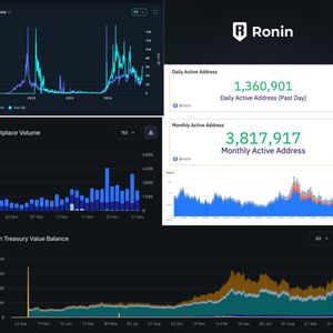 Ronin Network Reports Growth with $1.2B TVL, 10.2M Weekly Transactions, and $395K Daily NFT Volume