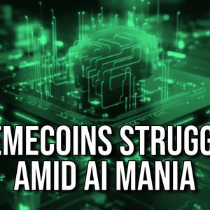 Memecoins Struggle Amid AI Mania