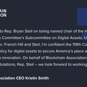 Rep. Bryan Steil Appointed Chairman of Digital Assets Subcommittee by House Financial Services Committee's French Hill