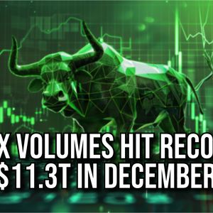 Crypto Trading Volumes on Centralized Exchanges Reached Record $11.3 Trillion in December