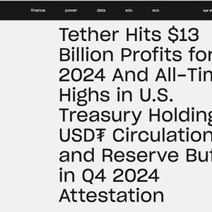 Tether Reports $13 Billion Profit for 2024, Boosts U.S. Treasury Holdings to $113 Billion and Expands to El Salvador