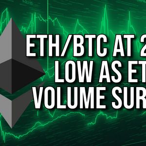 Ethereum ETFs Volume Surges as ETH/BTC Plunges to Lowest Since 2021