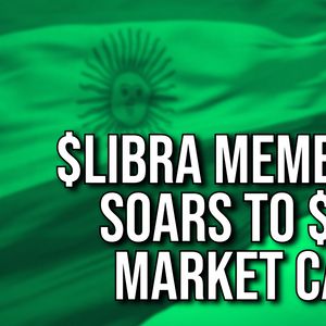 LIBRA Token Soars to $4B Market Cap Minutes After Milei X Post