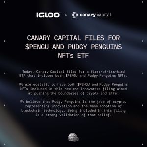 Canary Capital Files for First ETF Including $PENGU Token and Pudgy Penguins NFTs