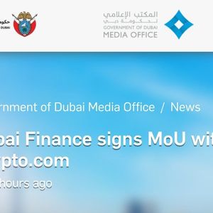 Dubai Partners With Crypto.com for Government Crypto Payments, Targets 90% Cashless Transactions and AED8 Billion Boost by 2026