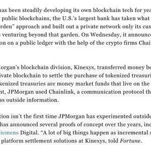 JPMorgan's $4 Trillion Asset Manager Completes First Public Blockchain Transaction with Chainlink and Ondo Finance