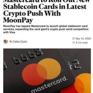Mastercard, Valued at $500 Billion, Enables Bitcoin and Stablecoin Payments at 150 Million Merchants