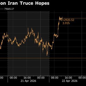 比特币上涨，对特朗普延长伊朗停火抱有乐观态度