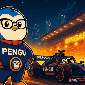 Pudgy Penguins Mascot Heads to Singapore F1 — Could PENGU Ride Hype to New Highs?