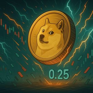 Massive DOGE Volatility Returns — Analysts Eye $0.25 Rebound Zone Amid Market Chaos