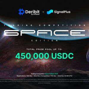 Deribit and SignalPlus Launch 2025 Trading Competition, Featuring a $450,000 USDC Prize Pool