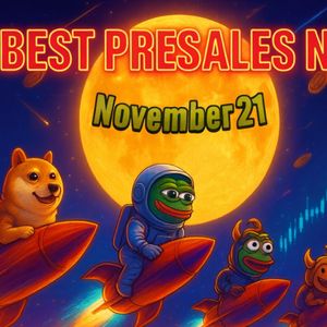 Best Presales Live News Today: Latest Updates on Early Crypto Projects with 10x Potential (November 21)