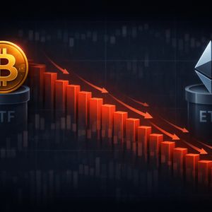 Bitcoin & Ethereum ETF Outflows Persist: Monthly Netflows Remain Red