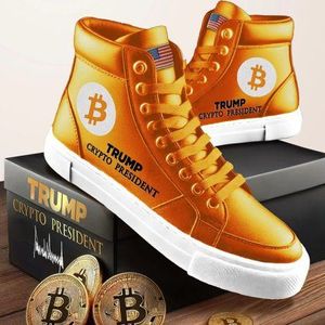 ‘Crypto President High Tops’ — Trump Reveals Limited Edition Bitcoin Sneakers