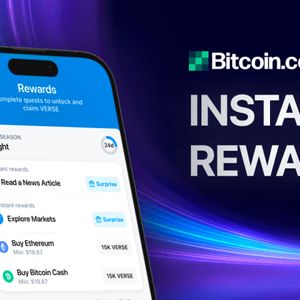 Bitcoin.com Wallet App Launches ‘Instant Rewards’ – Earn Crypto Instantly by Completing Simple Tasks