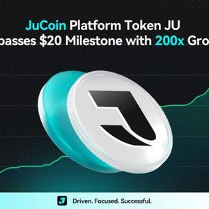JuCoin Platform Token JU Surpasses $20 Milestone With 200x Growth