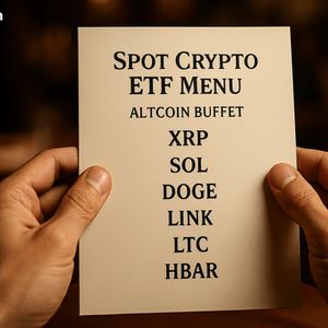 ETF Floodgates Open: XRP, SOL, LTC, HBAR, DOGE, and LINK Give Investors a Menu of Altcoin Madness