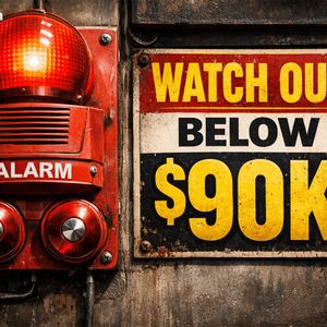 Bitcoin Below $90,000: Technicals Flash ‘Strong Sell’ as Geopolitical Fears Erase Monthly Gains