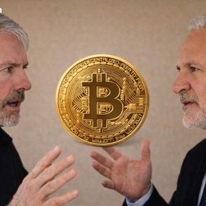 Michael Saylor vs Peter Schiff: Bitcoin Outlook Clashes as Schiff Urges Selling MSTR Before Crash