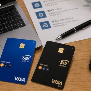 SBI Group, Visa Launch Crypto Card With up to 10% BTC, ETH, XRP Promo Rewards