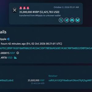 Ripple Moves 35M XRP and the Mystery Wallet Forwards 6.5M Within Hours
