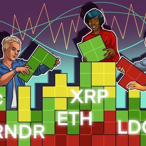 A sideways Bitcoin price could lead to breakouts in ETH, XRP, LDO and RNDR