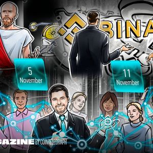 Take Bitcoin profits at $110K, CME tops Binance in BTC futures open interest: Hodler’s Digest, Nov. 5-11