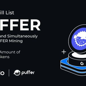 Gate.io Will List PUFFER for Trading and Simultaneously Launch PUFFER Mining, with a Total Amount of 1,500,000 Tokens