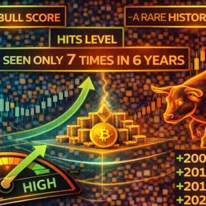 Bitcoin Bull Score Hits Level Seen Only 7 Times In 6 Years – A Rare Historical Signal