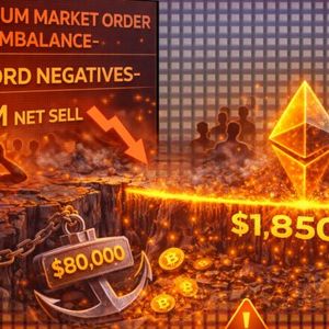 Ethereum’s Market Order Imbalance Hits Record Negatives: $1,850 Is Now The Line In The Sand