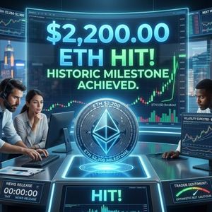 Ethereum Price Hits $2,200 Milestone, Traders Brace for Next Move