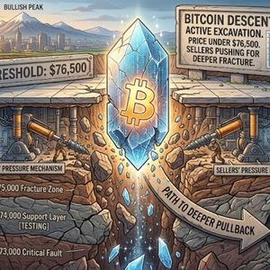 Bitcoin Price Dips Under $76,500, Sellers Push For Deeper Pullback