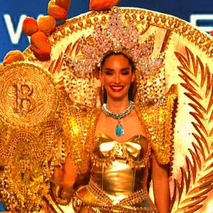 El Salvador’s Alejandra Guajardo Walks Miss Universe Stage in Glowing Bitcoin Suit