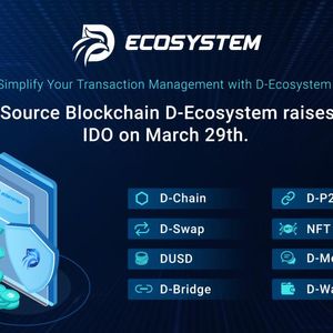 Open-Source Blockchain D-Ecosystem Raises $6M Ahead of March 29th IDO