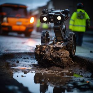 Cheshire Scientists Unveil World’s First AI-Driven Pothole Repair Robot