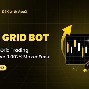 ApeX Protocol Launches ApeX Grid Bot With Negative 0.002% Fees across 45+ Perpetual Markets