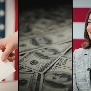 US dollar dips as some national polls swing toward Harris