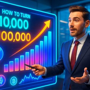 How to Turn $10,000 Into $100,000 With Crypto