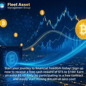 Fleet Mining: Sign up and receive a $100 bonus – start your Bitcoin mining journey with zero cost and zero barriers to entry
