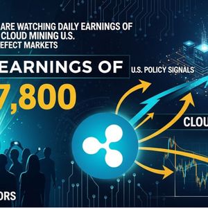 Daily Earnings of $7,800 in the XRP Investors Are Watching Daily Earnings of $7,800 in the Cloud Mining as U.S. Policy Signals Deflect Markets Market Direction.