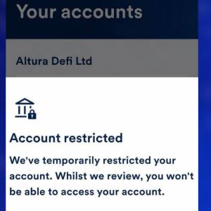 Altura blames bank account freeze for delay in vault shutdown process