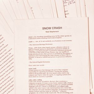 Never-Before-Seen 'Snow Crash' Manuscript Heads to Auction