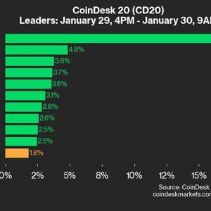 CoinDesk 20 Performance Update: LTC Surges 16.7% as All Assets Trade Higher