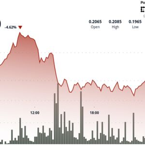 DOGE Sheds 5% as Volume Quadruples, Testing Key Support Zones