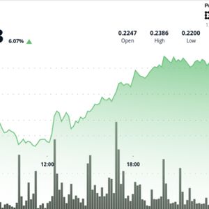 DOGE Rises 5.6% on $200M Whale Accumulation Despite Late-Session Selloff