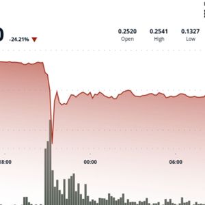 DOGE Suffers 50% Flash Crash Before Stabilizing Near $0.19